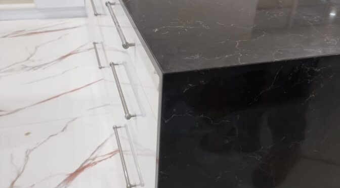 Kitchen Stone and custom cabinets